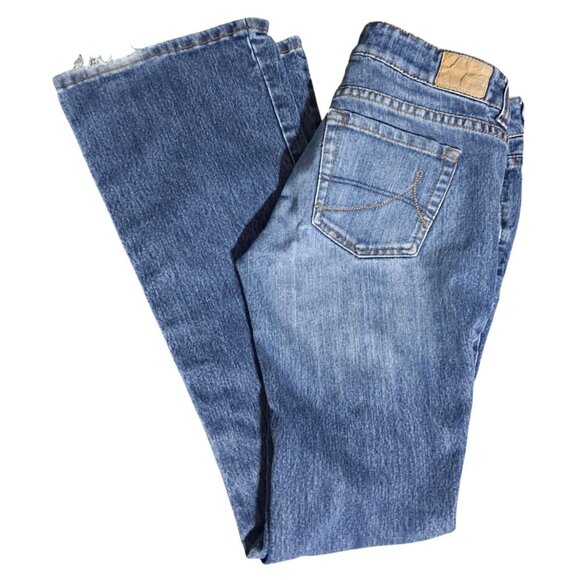 Anchor Blue Womens Bootcut Jeans Size 7 L Cotton Blend Low Rise Y2K - Picture 1 of 10